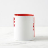 De staat Vermont Shape Red Mok (Midden)