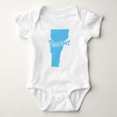 De staat Vermont Shape Romper (Voorkant)