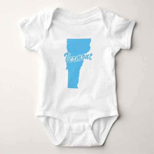 De staat Vermont Shape Romper (Voorkant)