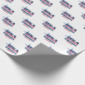 De staat Virginia Stars and Stripes Cadeaupapier (Hoek)