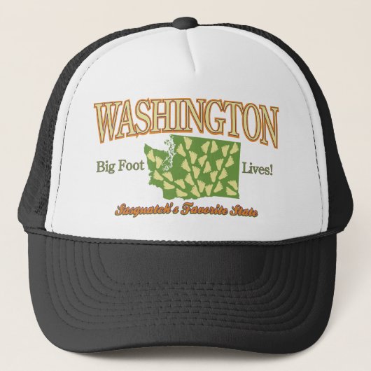 De staat Washington - Bigfoot levens! Trucker Pet (Voorkant)