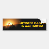De staat Washington! Bumpersticker (Voorkant)