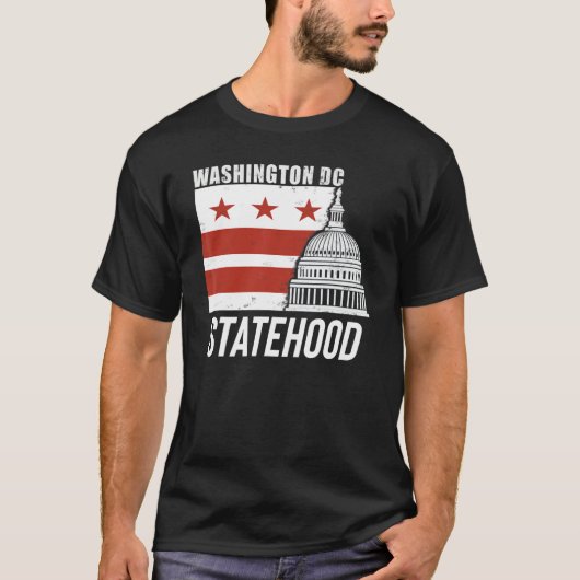 De staat Washington D.C. T-shirt (Voorkant)