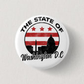 De staat Washington DC - 51e staat  Ronde Button 3,2 Cm (Voorkant)