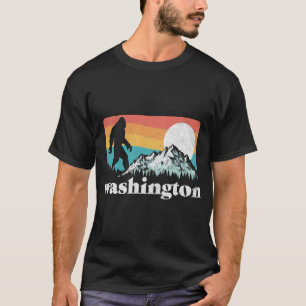 De staat Washington Pacific Northwest Bigfoot Moun T-shirt