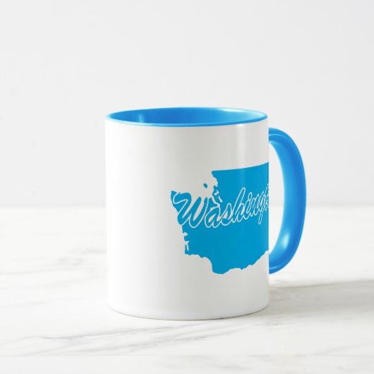 De staat Washington Shape Mok (Voorkant rechts)