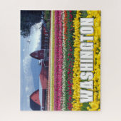 De staat Washington | Tulpenveld Legpuzzel (Verticaal)