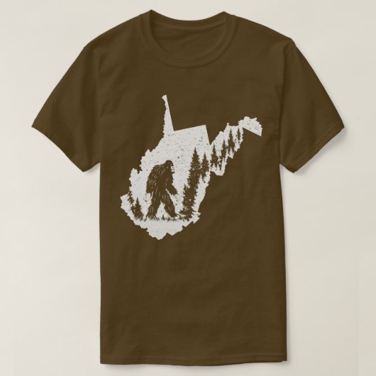 De staat West Virginia T-shirt (Design voorkant)