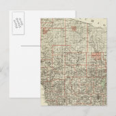 De staat Wisconsin Briefkaart (Voorkant / Achterkant)