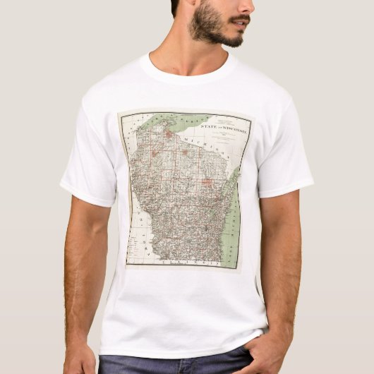 De staat Wisconsin T-shirt (Voorkant)