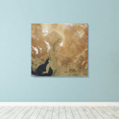 De staat Zuid-Australië Canvas Afdruk (Insitu (Houten vloer))