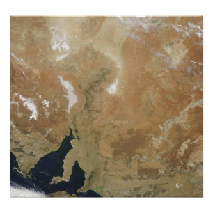 De staat Zuid-Australië Foto Afdruk