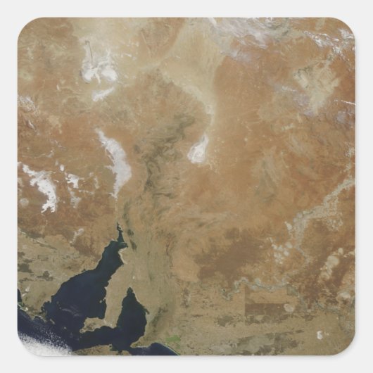 De staat Zuid-Australië Vierkante Sticker (Voorkant)