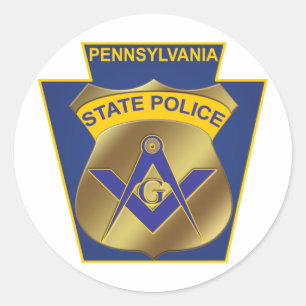 De staatspolitie van Pennsylvania Ronde Sticker