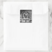 De staatsschuld van 1782 vierkante sticker (Tas)