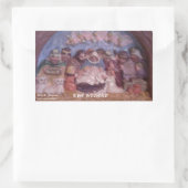 "DE STABIELE CHRISTMAS" RECTANGULAIRE STICKER (Tas)