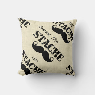 De Stache Mustache Retro Hipster Kussen
