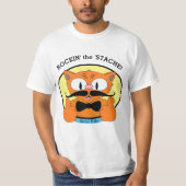 De 'Stache'. Señor Gato™ Cartoon Cat T-shirt (Voorkant)