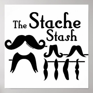 De stache Stash Poster