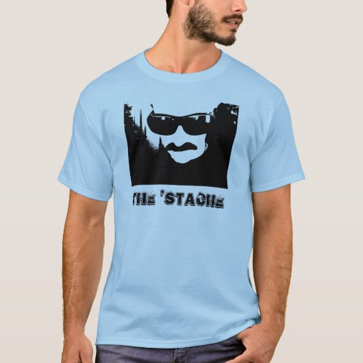 De 'Stache' T-shirt (Voorkant)
