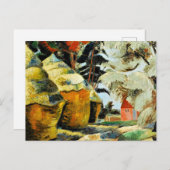 De Stackyard, beroemd schilderij van Paul Nash Briefkaart (Voorkant / Achterkant)