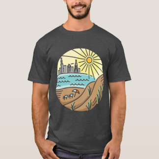 De Stad Aan de Overkant van het Meer T-shirt