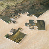 De stad Abha in Abyssinia, gegraveerd door J. Bluc Legpuzzel (Zijkant)