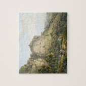 De stad Abha in Abyssinia, gegraveerd door J. Bluc Legpuzzel (Verticaal)