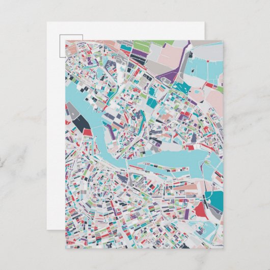 De stad Amsterdam Briefkaart (Voorkant / Achterkant)