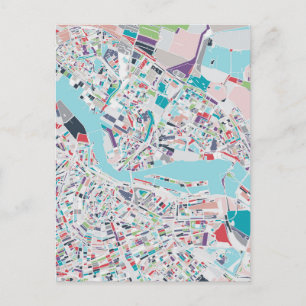 De stad Amsterdam Briefkaart