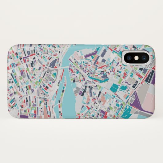 De stad Amsterdam Case-Mate iPhone Case (Achterkant (horizontaal))
