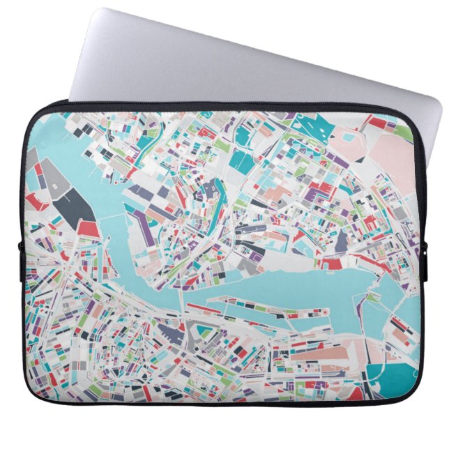 De stad Amsterdam Laptop Sleeve (Voorkant)