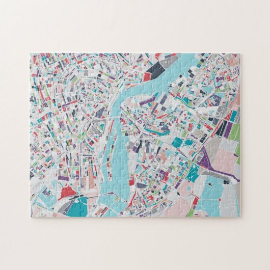 De stad Amsterdam Legpuzzel (Horizontaal)