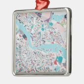 De stad Amsterdam Metalen Ornament (Links)