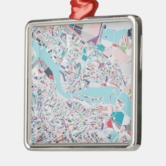 De stad Amsterdam Metalen Ornament (Links)