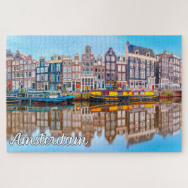 de stad Amsterdam , Nederland Legpuzzel