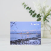 De stad Anchorage, Alaska Briefkaart (Staand voorkant)