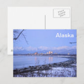De stad Anchorage, Alaska Briefkaart (Voorkant / Achterkant)