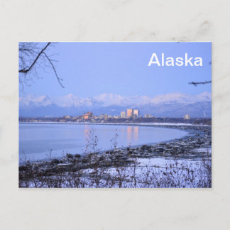 De stad Anchorage, Alaska Briefkaart