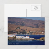 De stad Andros - Andros Briefkaart (Voorkant / Achterkant)