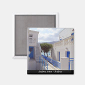 De stad Andros - Andros Magneet (Voorkant / Achterkant)