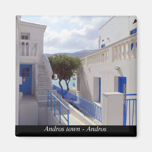 De stad Andros - Andros Magneet (Voorkant)