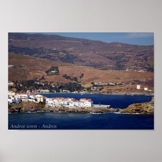 De stad Andros - Andros Poster (Voorkant)