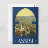 De stad Assisi,  Briefkaart (Voorkant / Achterkant)