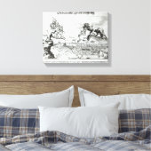De stad Augsburg moest katholiek accepteren Canvas Afdruk (Insitu (Slaapkamer))