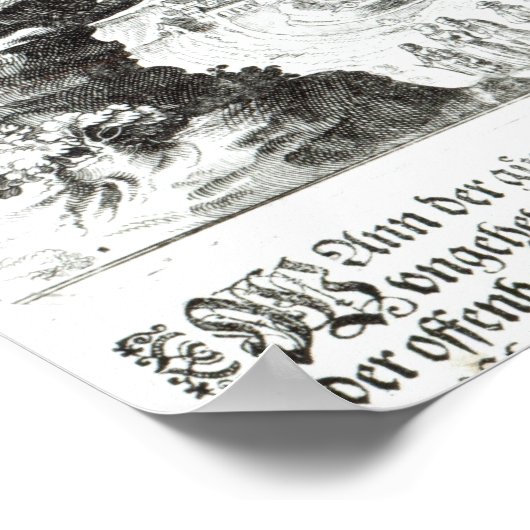 De stad Augsburg moest katholiek accepteren Poster (Hoek)