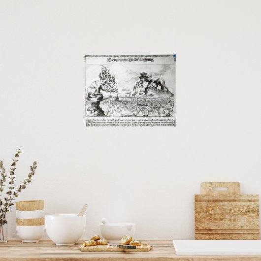 De stad Augsburg moest katholiek accepteren Poster (Keuken)