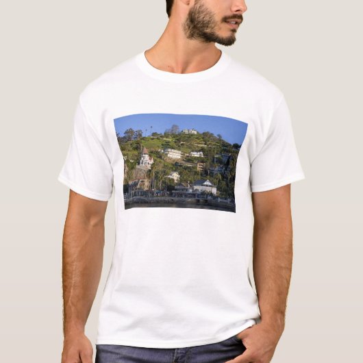 De stad Avalon op het eiland Catalina, T-shirt (Voorkant)