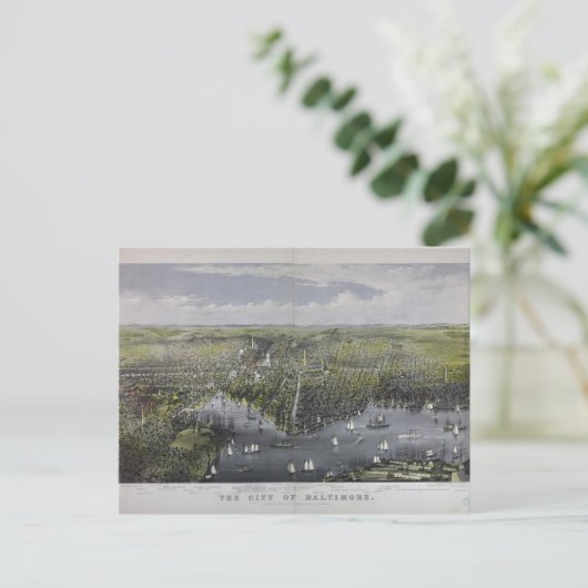 De stad Baltimore Briefkaart (Staand voorkant)