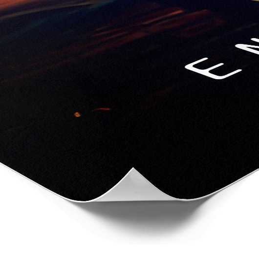 De stad binnenkomen poster (Hoek)